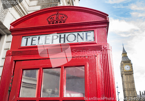 Image of Big ben and red phone cabine