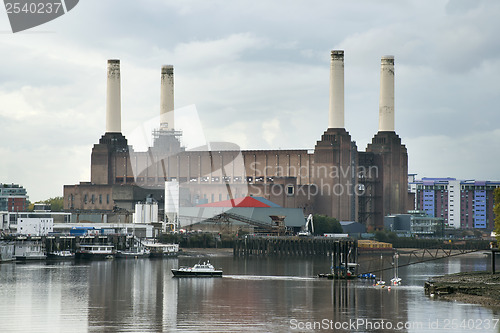 Image of Old building of a thermal power plant 