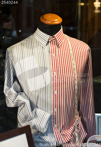 Image of Dummy and shirt in a store