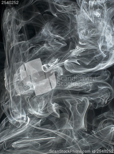 Image of Smoke on black background.