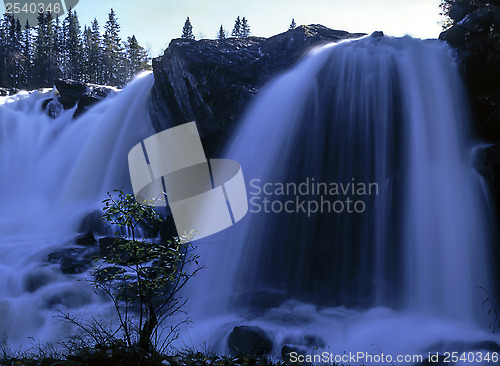 Image of mountain waterfall