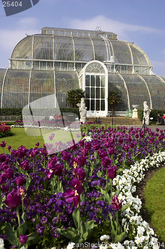 Image of Palm house kew gardens London uk