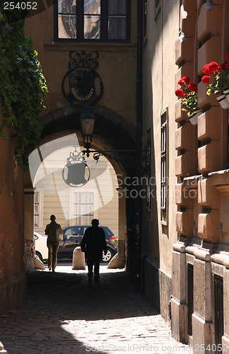 Image of Dark alley in Budapest centre