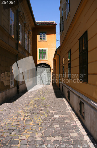 Image of Budapest old town street