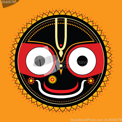 Image of Jagannath. Indian God of the Universe.