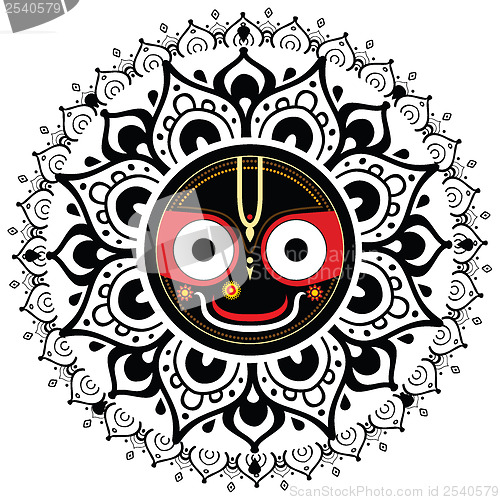 Image of Jagannath. Indian God of the Universe.