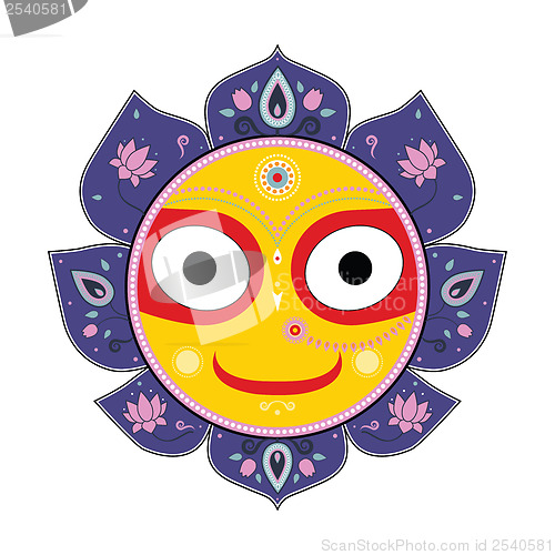 Image of Jagannath. Indian God of the Universe.