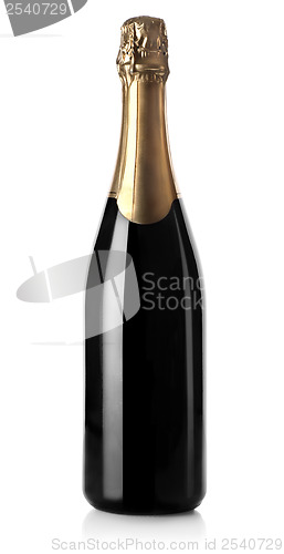 Image of Champagne bottle isolated