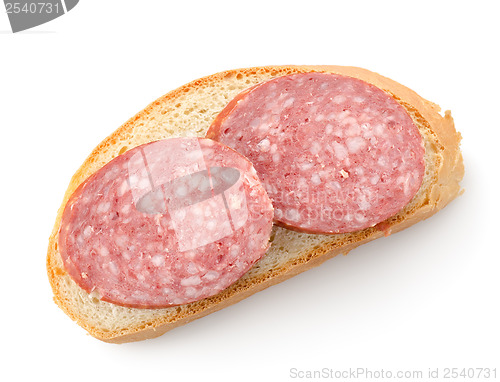 Image of Sandwich with salami