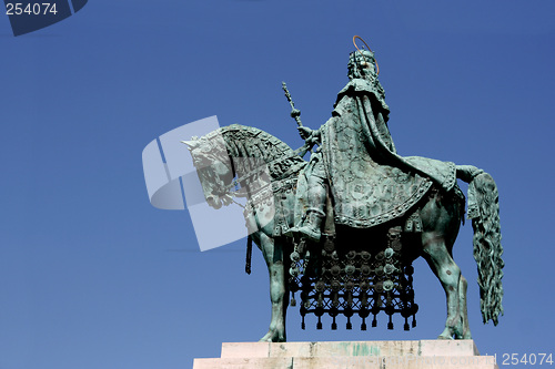 Image of King and his horse in Budapest