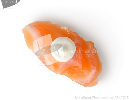 Image of Sushi salmon sake isolated