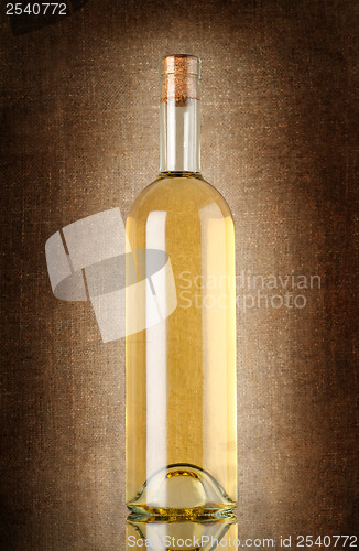 Image of White wine on the old background
