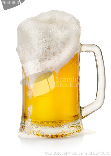 Image of Mug of beer with foam