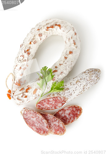 Image of Salami sausage and parsley