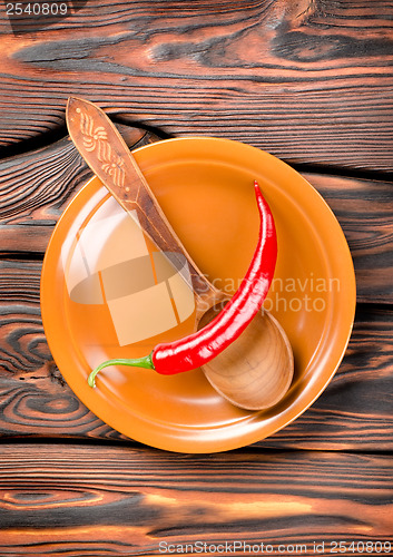 Image of Plate and pepper