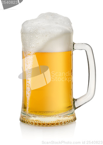 Image of Mug with beer isolated