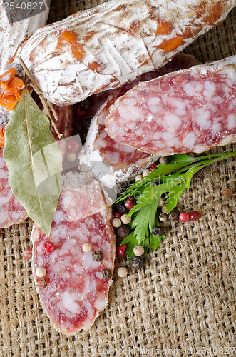 Image of Salami and spices