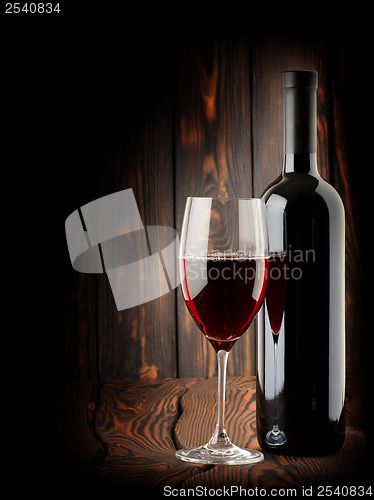 Image of Wine on a dark background