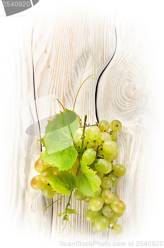 Image of Green grapes on the table