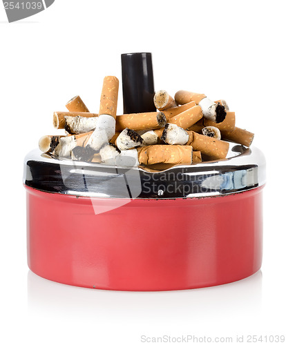 Image of Cigarettes and old ashtray