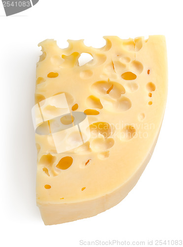 Image of Swiss cheese isolated