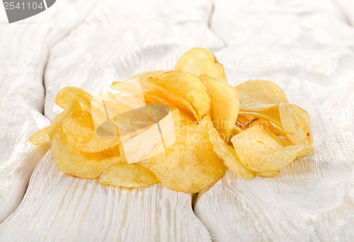 Image of Potato chips on a table