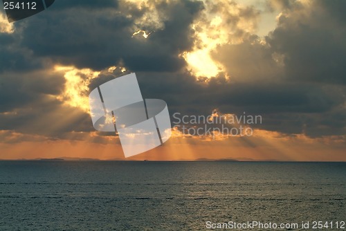 Image of Sunrise iver the sea