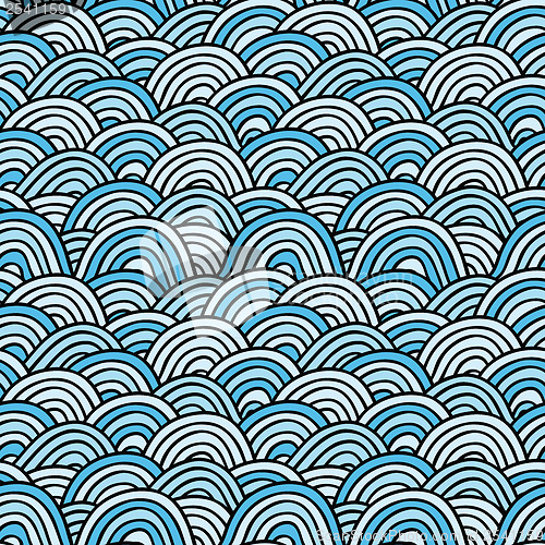 Image of Sea background. Hand drawn vector illustration