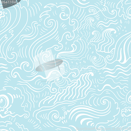 Image of Sea background. Hand drawn vector illustration