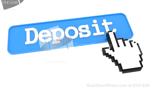 Image of Deposit Button with Hand Cursor.