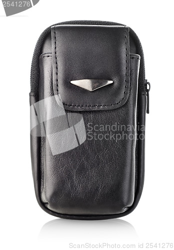 Image of Black bag for mobile phone