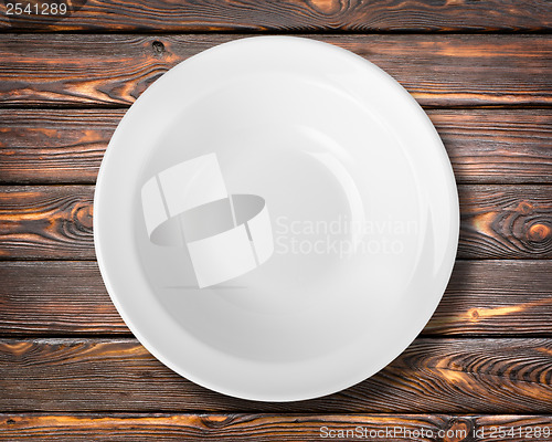 Image of White plate on a table