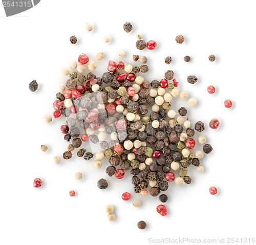 Image of Spices of red and black pepper