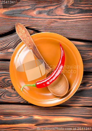 Image of Plate and pepper