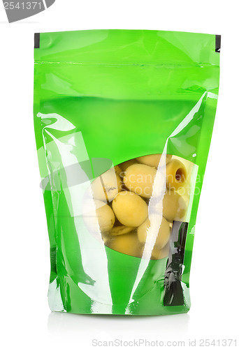 Image of Olives in a vacuum pack