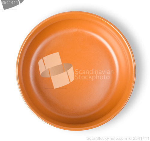 Image of Brown plate isolated