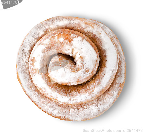 Image of Cinnamon bun isolated