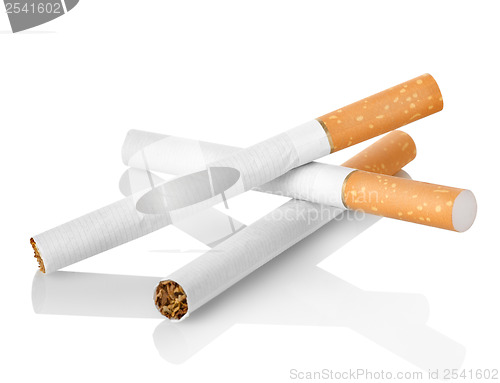 Image of Cigarettes with orange filter