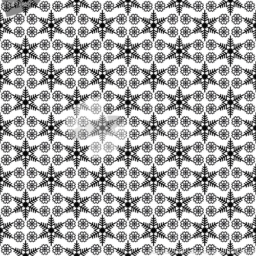 Image of  seamless snowflake pattern 