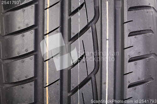 Image of New tire tread