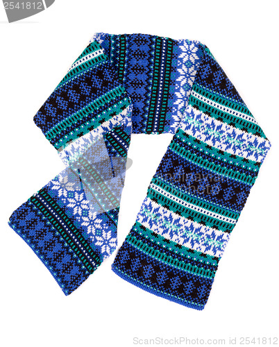 Image of warm scarf with Scandinavian design