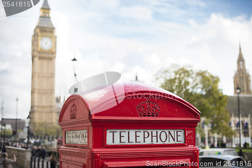 Image of Big ben and red phone cabine