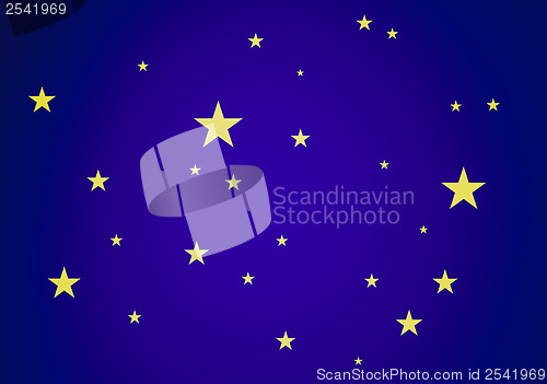 Image of Vintage look Stars in the sky