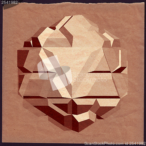 Image of Abstract 3D geometric illustration.