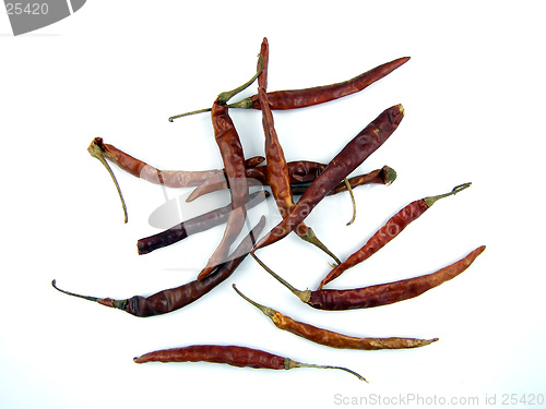 Image of Dried arbol chilis