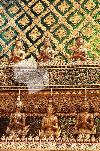 Image of golden temple gable in Thailand