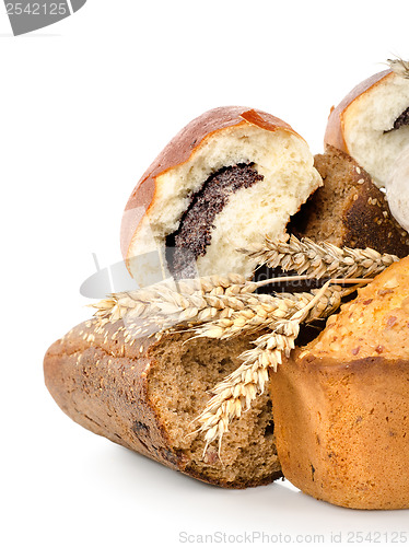 Image of Collection of different bread isolated