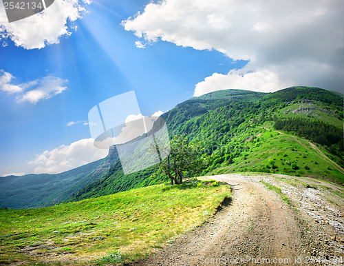 Image of Country road in mountains