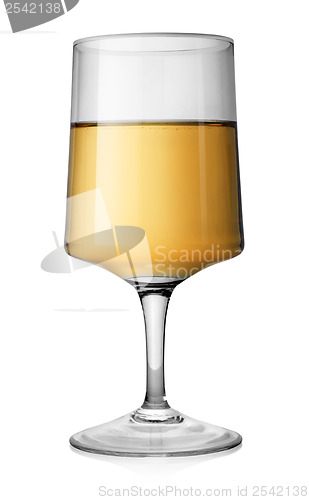 Image of Rectangular glass of white wine