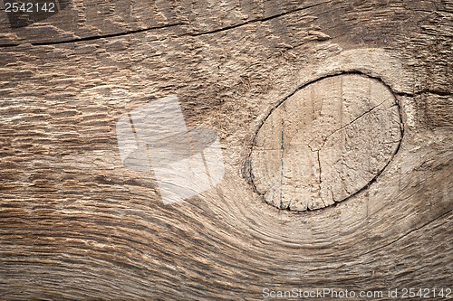 Image of Old brown wooden  board